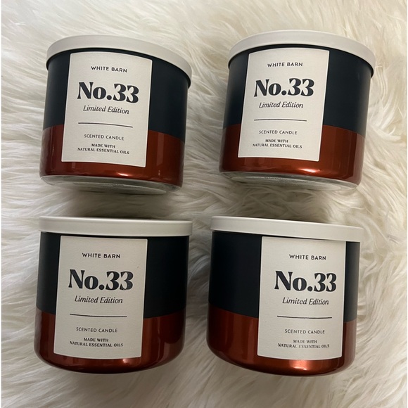 No 33- White Barn Candles-Bundle of 4 - Picture 1 of 3